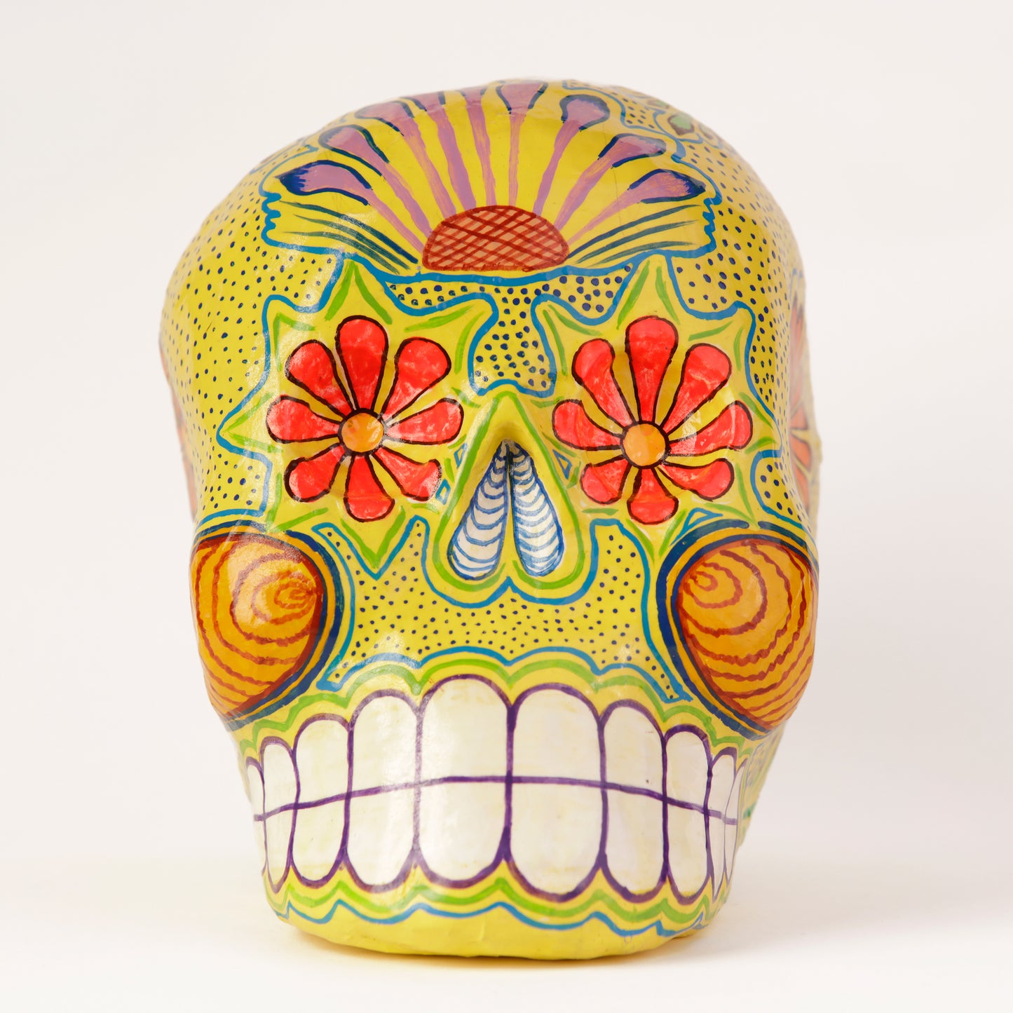 Calavera Policromada Pequeña #2