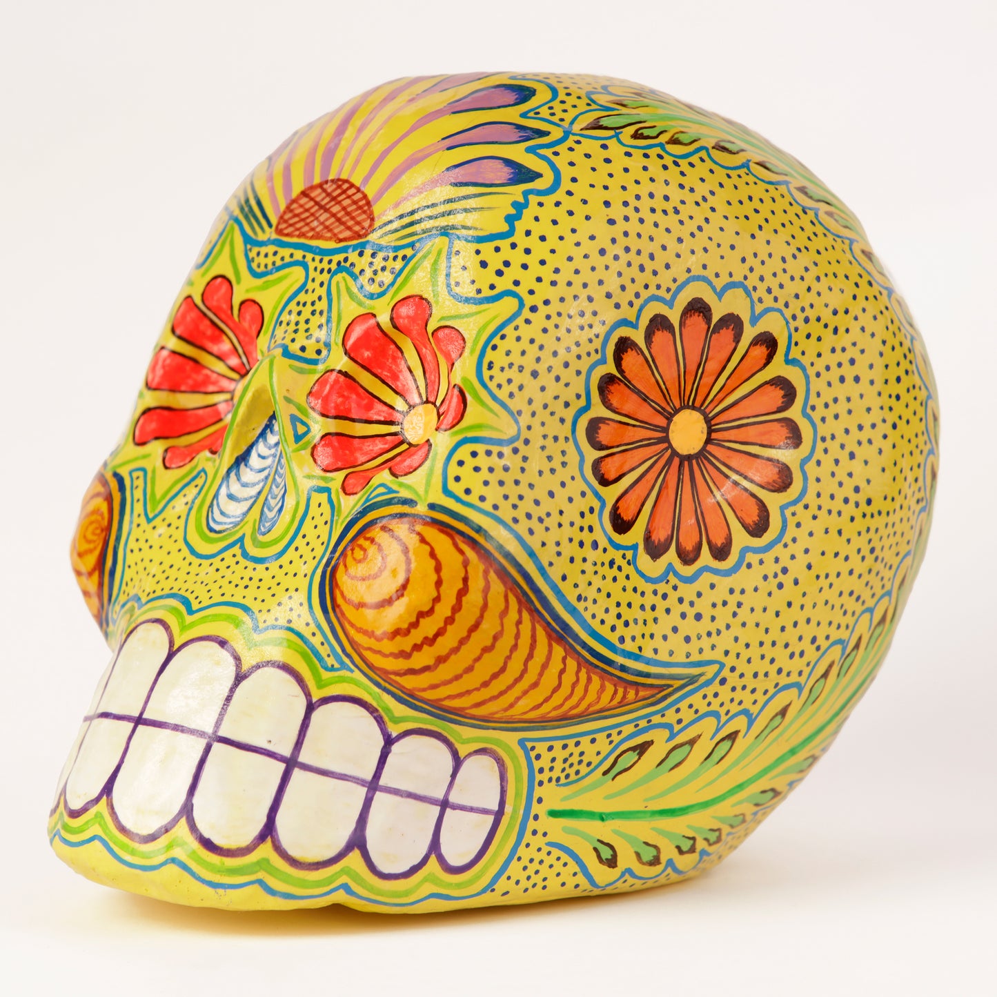 Calavera Policromada Pequeña #2